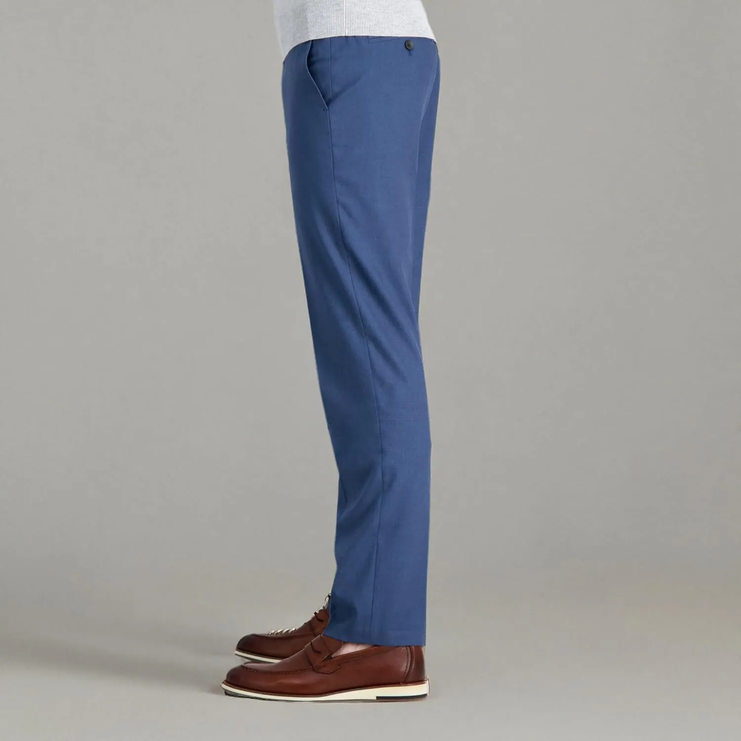 J.M. Haggar Men's 4-Way Stretch Straight Fit Flat Front Dress Pant
