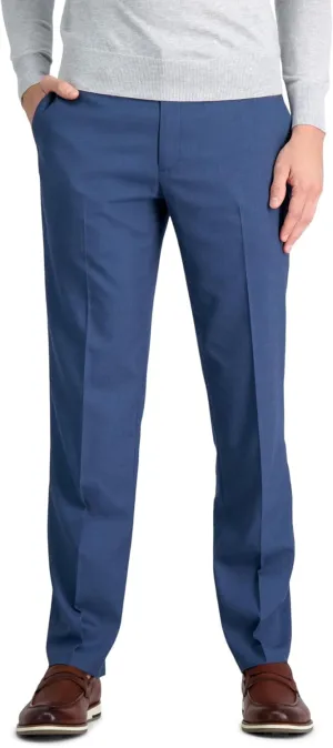 J.M. Haggar Men's 4-Way Stretch Straight Fit Flat Front Dress Pant