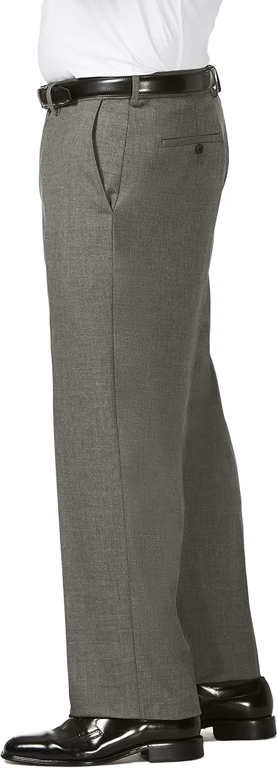 J.M. Haggar Men's Classic Fit Flat Front Dress Pant-Regular and Big & Tall Sizes