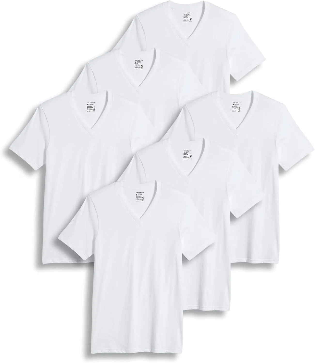 Jockey Men's Undershirt Classic V-Neck Undershirt - 6 Pack