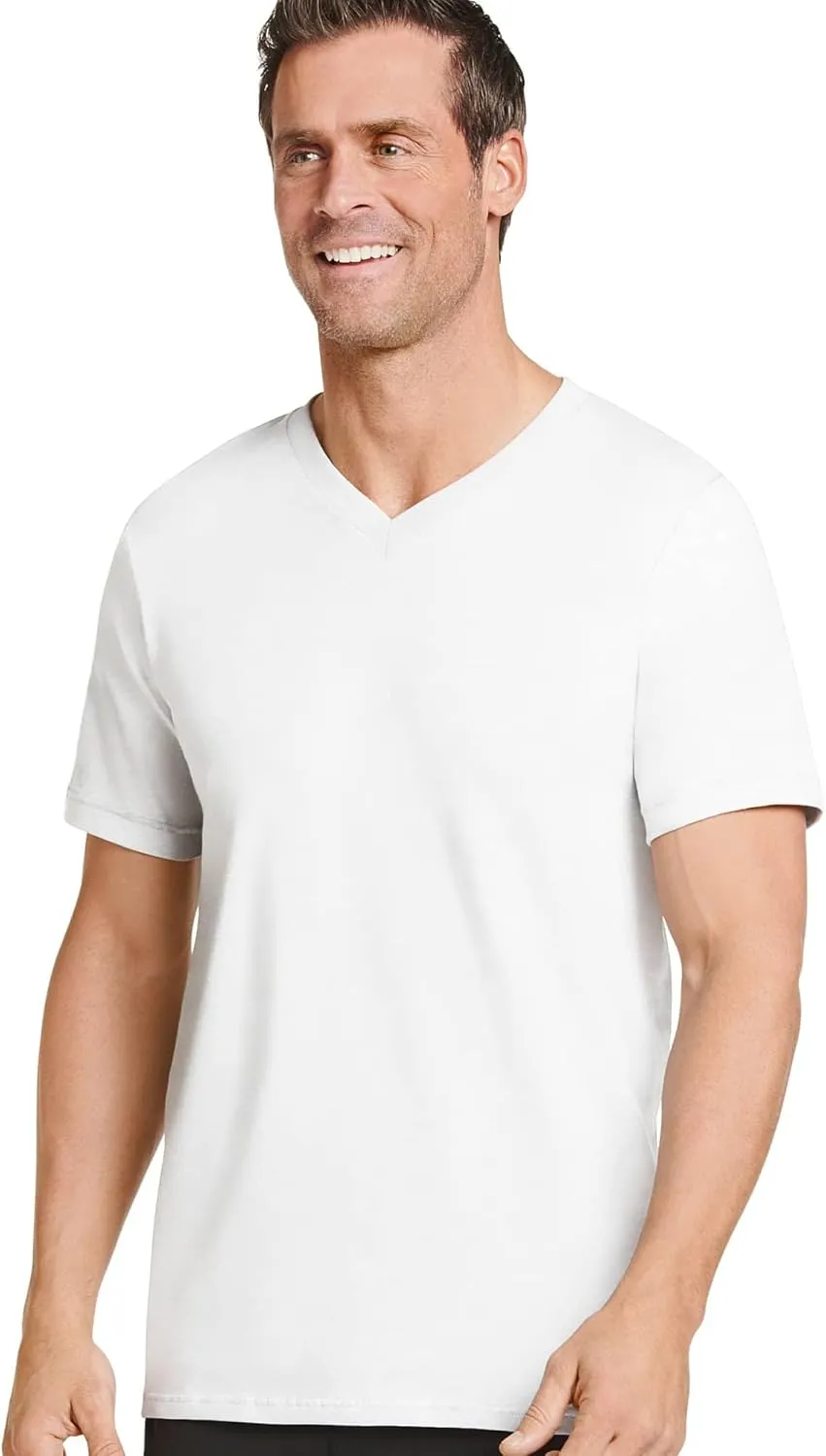 Jockey Men's Undershirt Classic V-Neck Undershirt - 6 Pack