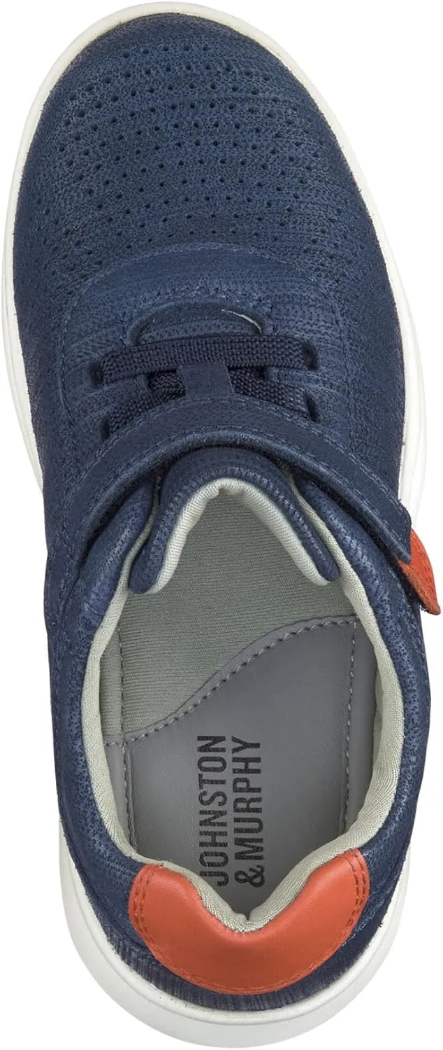 Johnston & Murphy Little Kid Activate U-Throat Casual Boys Lace-Up Sneaker