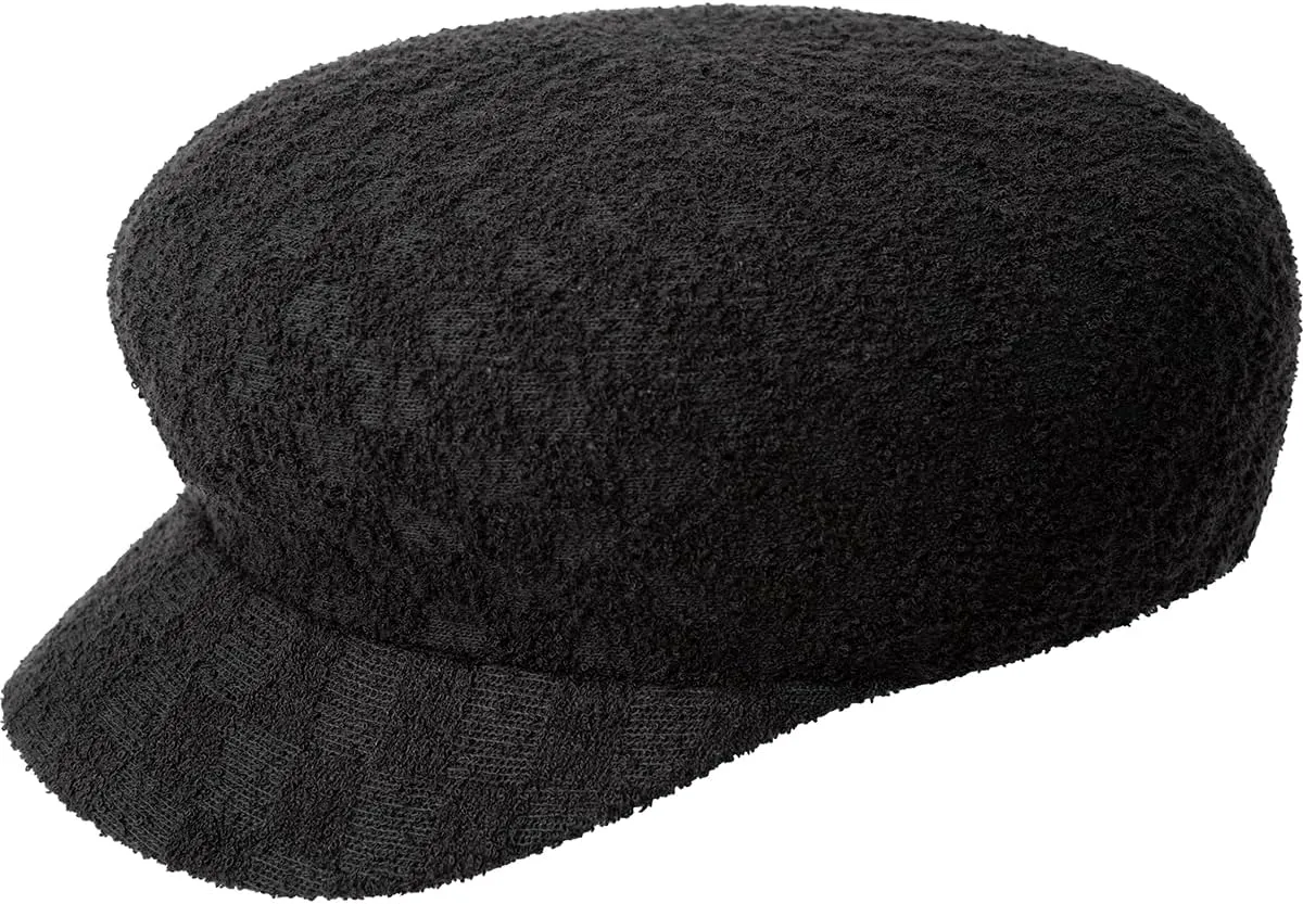 Kangol Bermuda Check Stitch Mau Hat - Warm Grey/XL Ivy Caps & Flat Caps