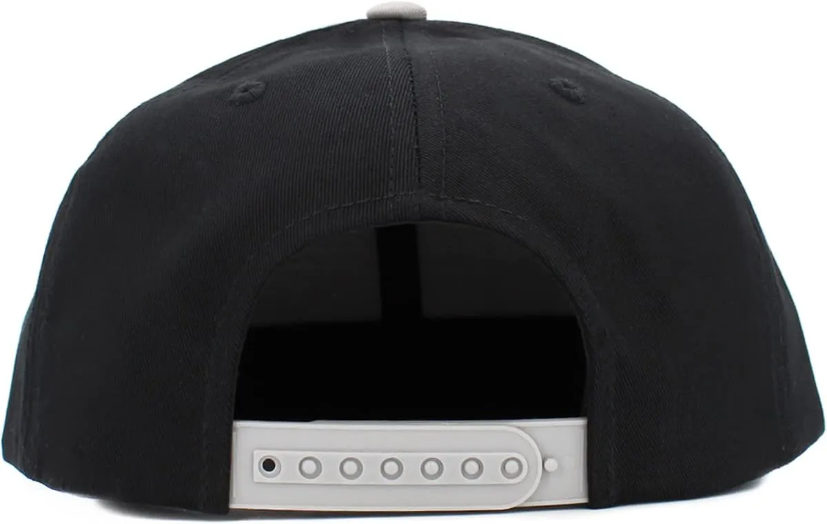 KBETHOS Classic Snapback Hat Blank Cap Underbrim Cotton Wool Blend Flat Visor Adjustable Unisex