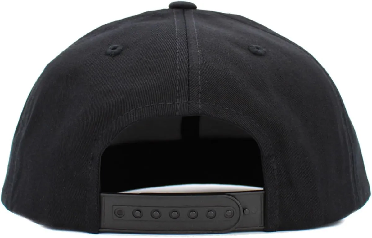 KBETHOS Classic Snapback Hat Blank Cap Underbrim Cotton Wool Blend Flat Visor Adjustable Unisex