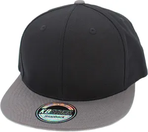 KBETHOS Classic Snapback Hat Blank Cap Underbrim Cotton Wool Blend Flat Visor Adjustable Unisex