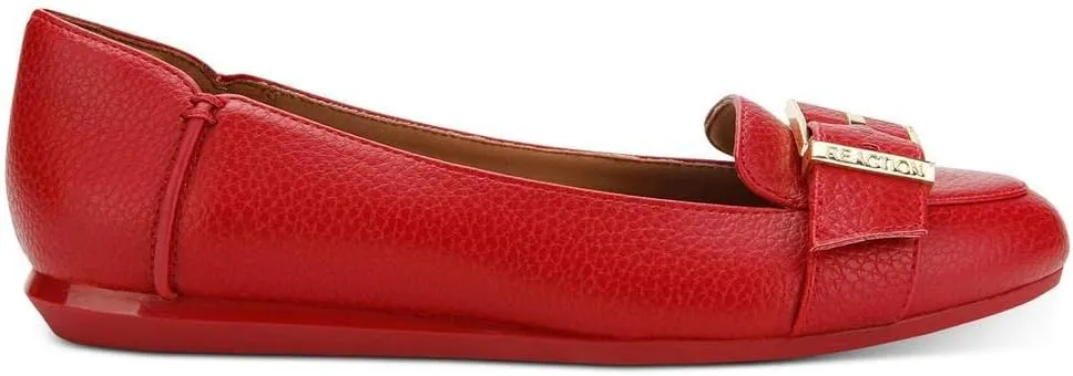Kenneth Cole Women's Slip on Flat with Buckle Detail Loafer
