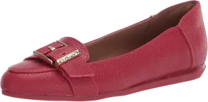 Kenneth Cole Women's Slip on Flat with Buckle Detail Loafer