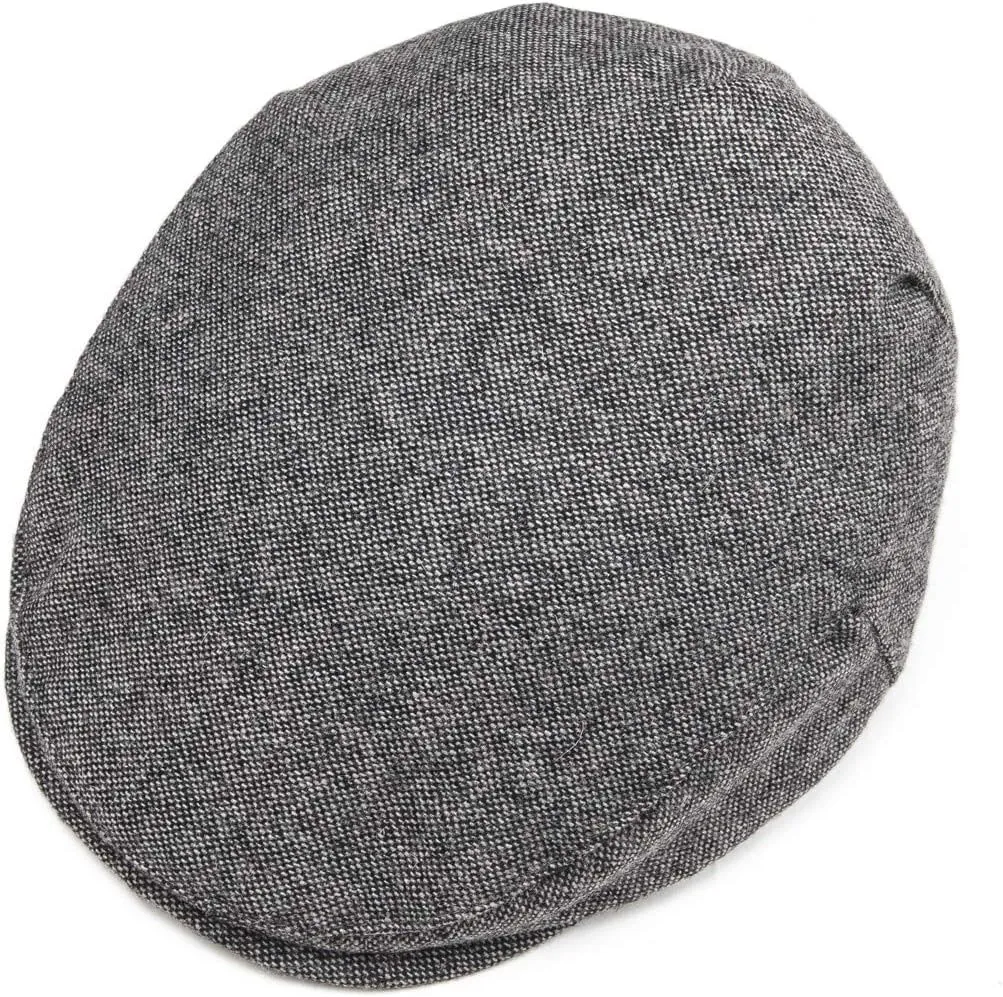 Kids Wool Tweed Newsboy Flat Cap Herringbone Boy Infant Toddler Child Youth Beret Hat