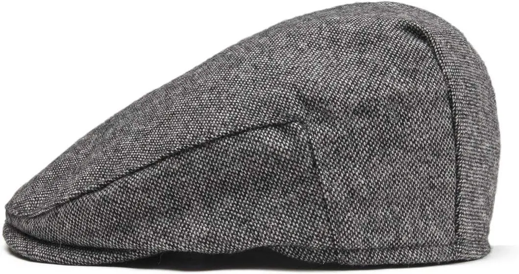 Kids Wool Tweed Newsboy Flat Cap Herringbone Boy Infant Toddler Child Youth Beret Hat