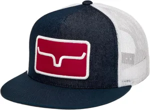 Kimes Ranch Unisex Banner Ventilated Trucker Adjustable Snapback High-Profile Flat Bill Logo Cap