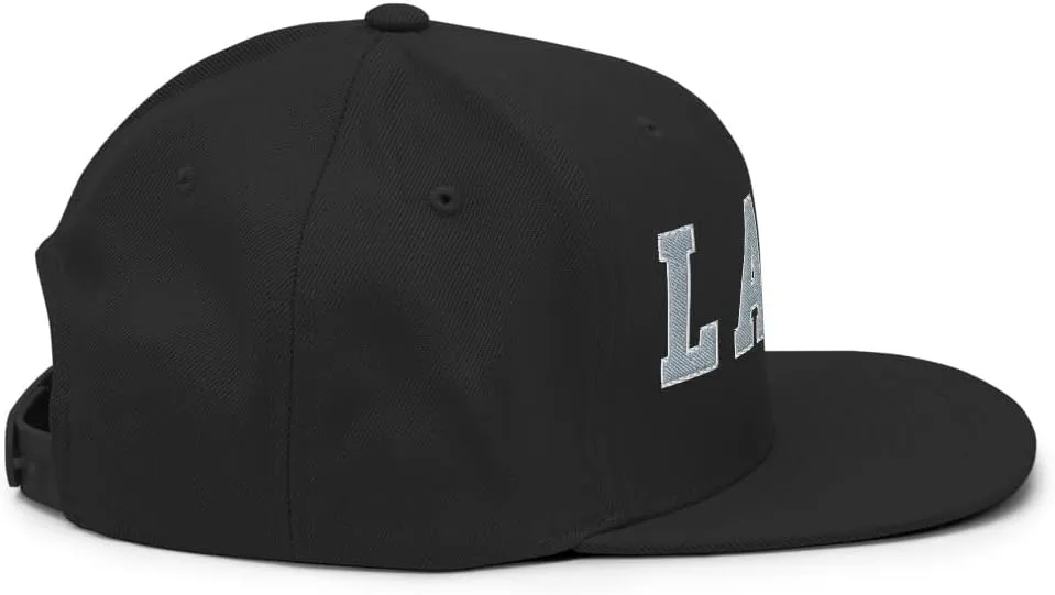 LAFD Los Angeles Fire Department Embroidered Flat Brim Bill Snapback Hat