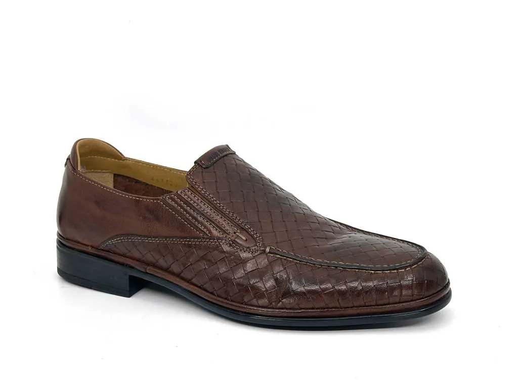 Lawrence Brown Men's Leather Loafers