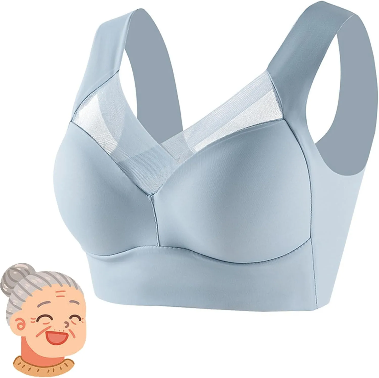 LELEBEAR Ever So Cute Bra for Seniors, Eversocute Bra, Wirefree Comfortable Padded Lift Push Up Bra