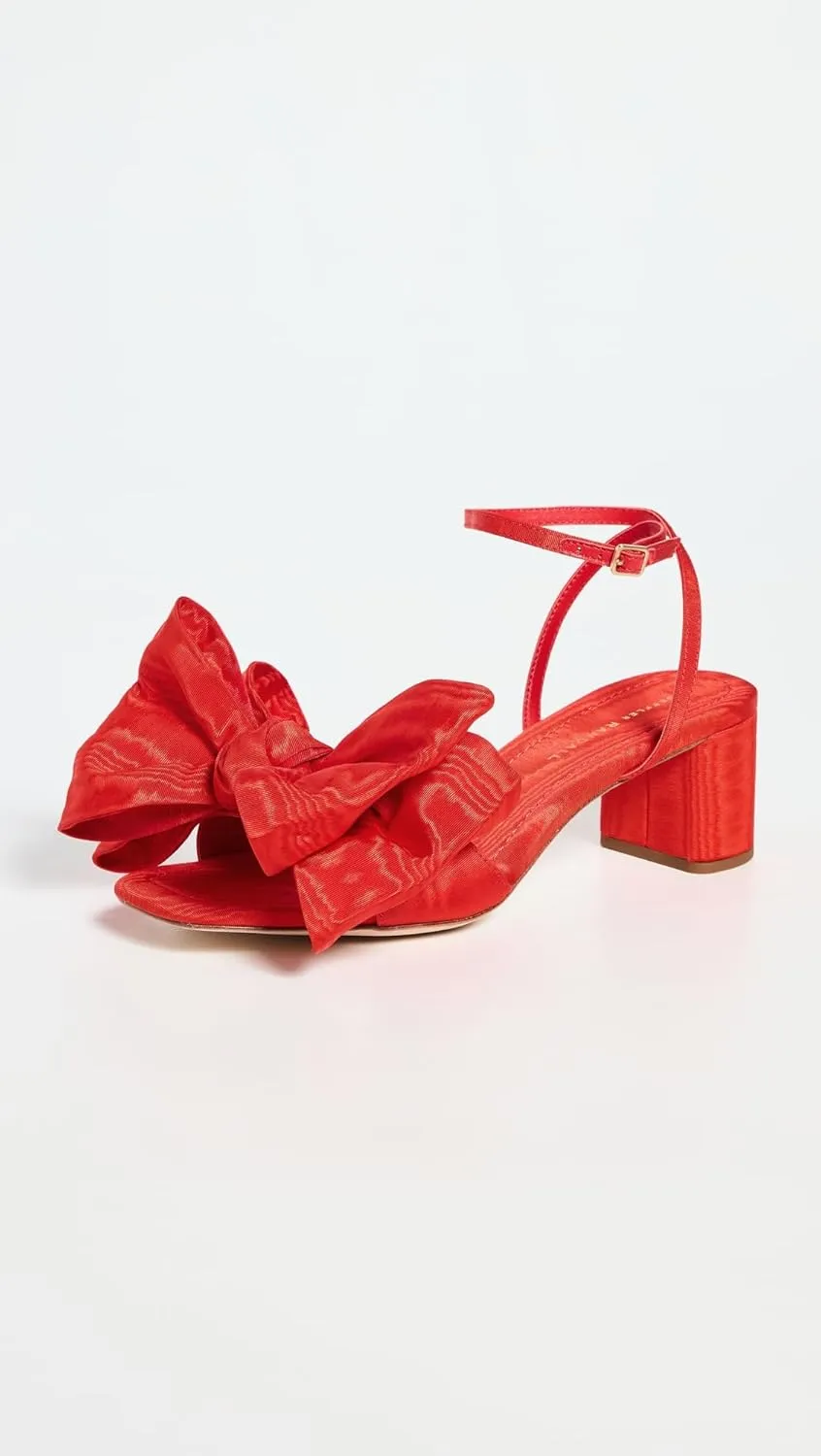 Loeffler Randall Women's Carmen Mid Heel Bow Sandals