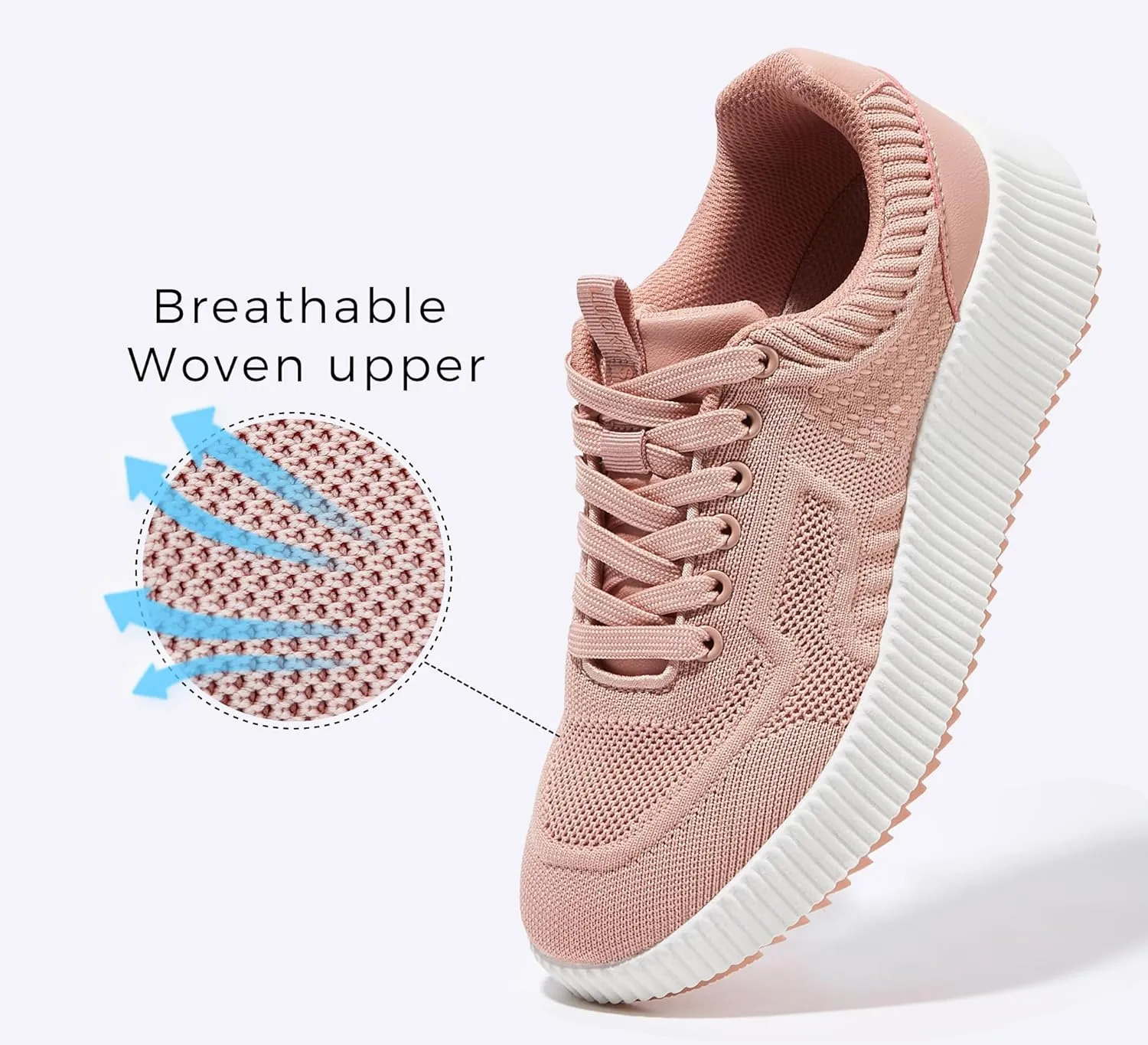 LUCKY STEP Women's Platform Sneakers Rhinestone Fashion Chunky Casual Sparkly Retro Braided Walking Shoes