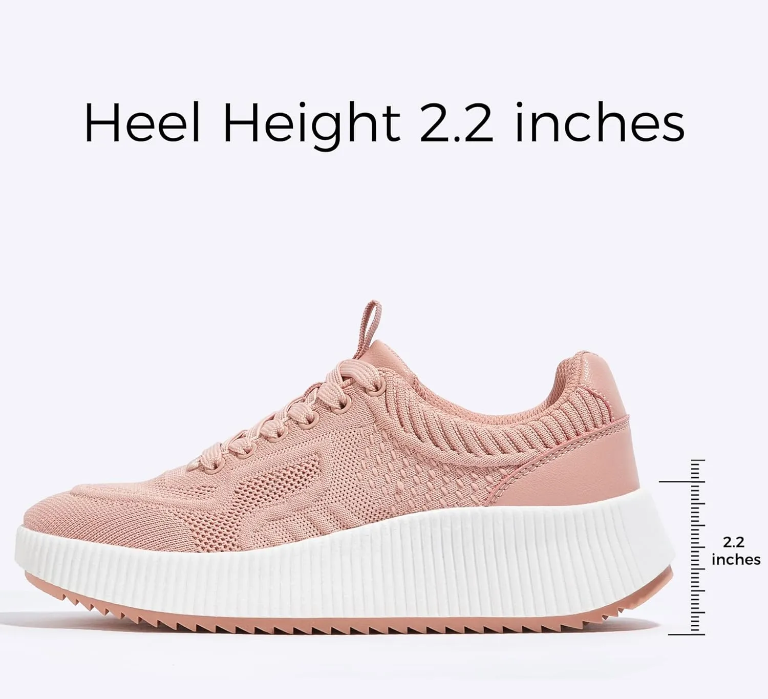 LUCKY STEP Women's Platform Sneakers Rhinestone Fashion Chunky Casual Sparkly Retro Braided Walking Shoes