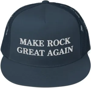 Make Rock Great Again Hat (Embroidered Trucker Cap) Oldies Rock Music Lover