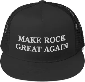 Make Rock Great Again Hat (Embroidered Trucker Cap) Oldies Rock Music Lover