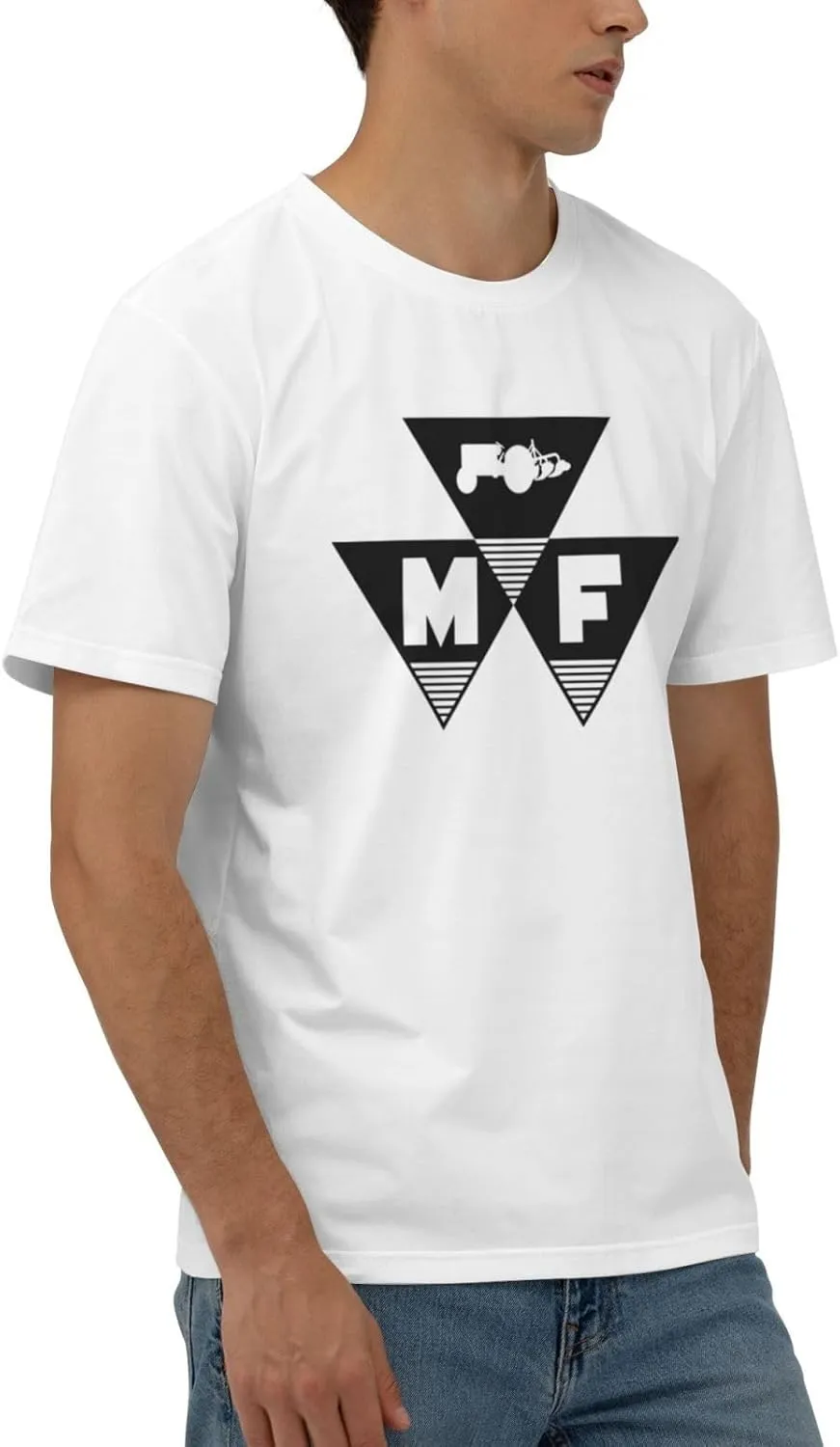 Massey Ferguson Men's 170g Combed Cotton Short Sleeve T-Shirt Black