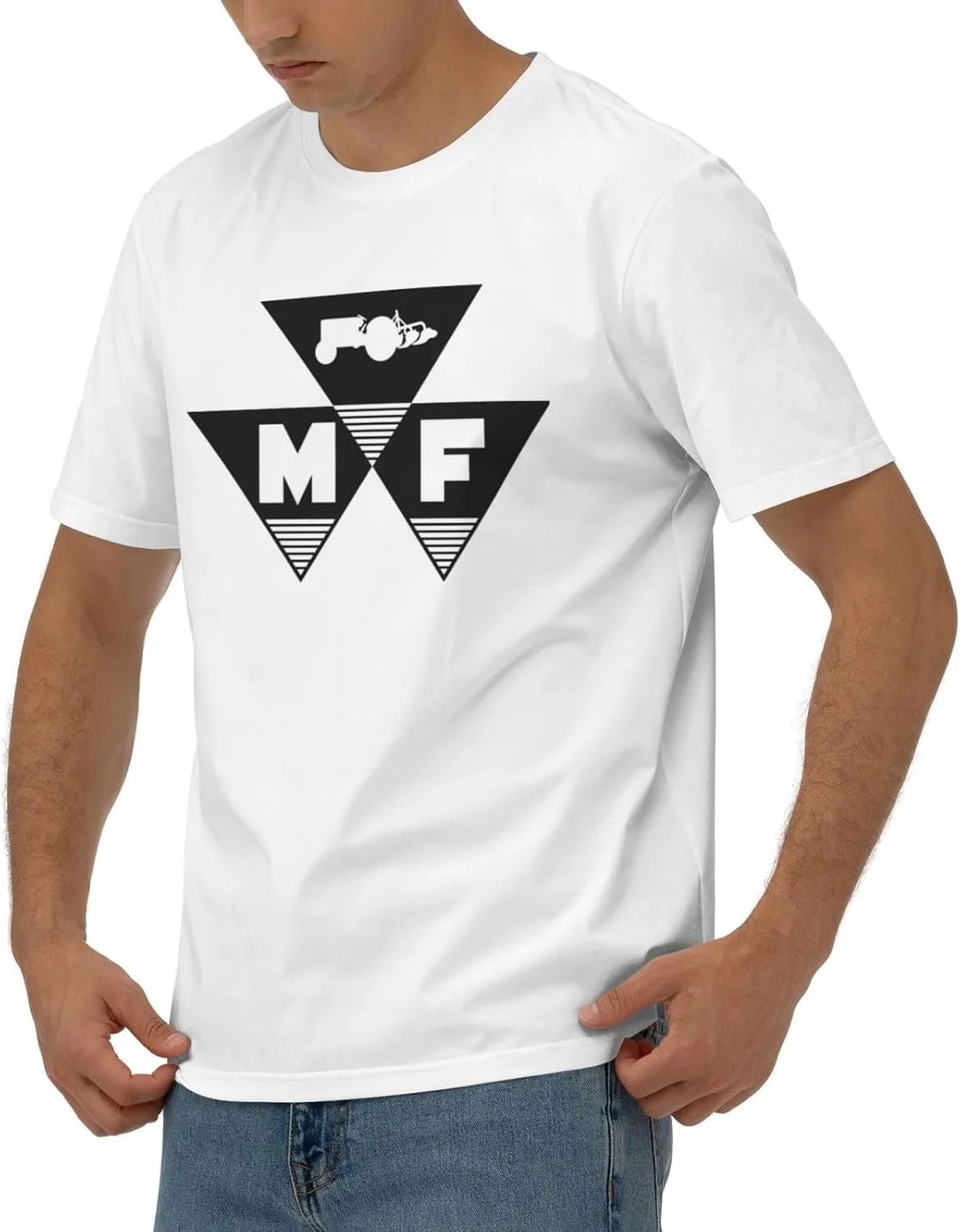 Massey Ferguson Men's 170g Combed Cotton Short Sleeve T-Shirt Black