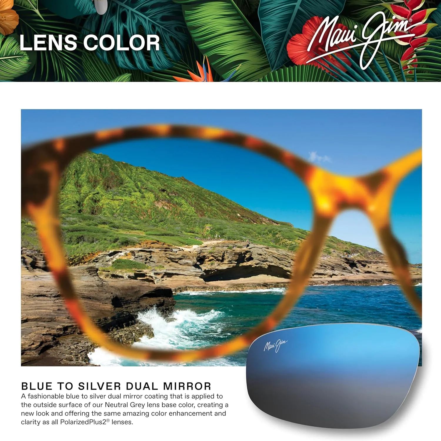 Maui Jim Men's and Women's Valley Isle Polarized Classic Sunglasses