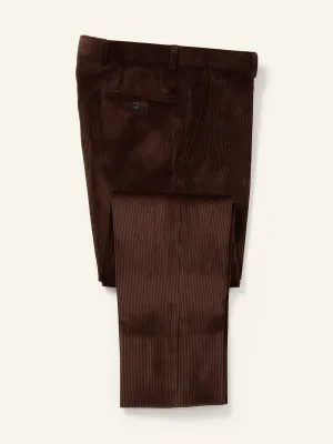 Mautby Corduroy Trousers Dark Brown