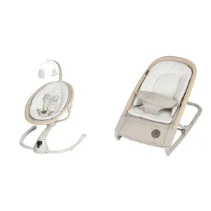 Maxi-Cosi Cassia Swing & Kori 2-in-1 Rocker Bundle, Classic Oat
