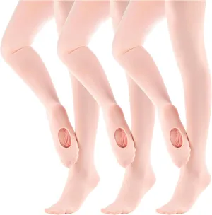 MdnMd Girls' Women's Ballet Tights Ultra Soft Convertible Dance Leggings Transition Tights for Toddler Kids Adult