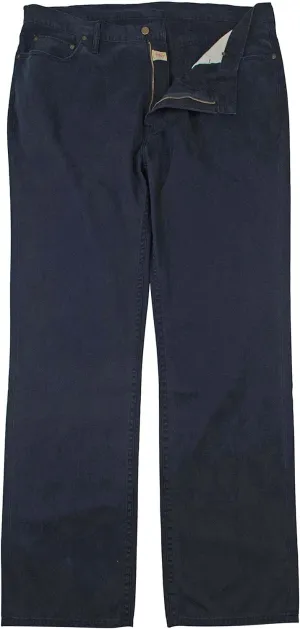 Men's Big & Tall Classic Fit Jeans Style Chino Pants 50BX32L Aviator Navy