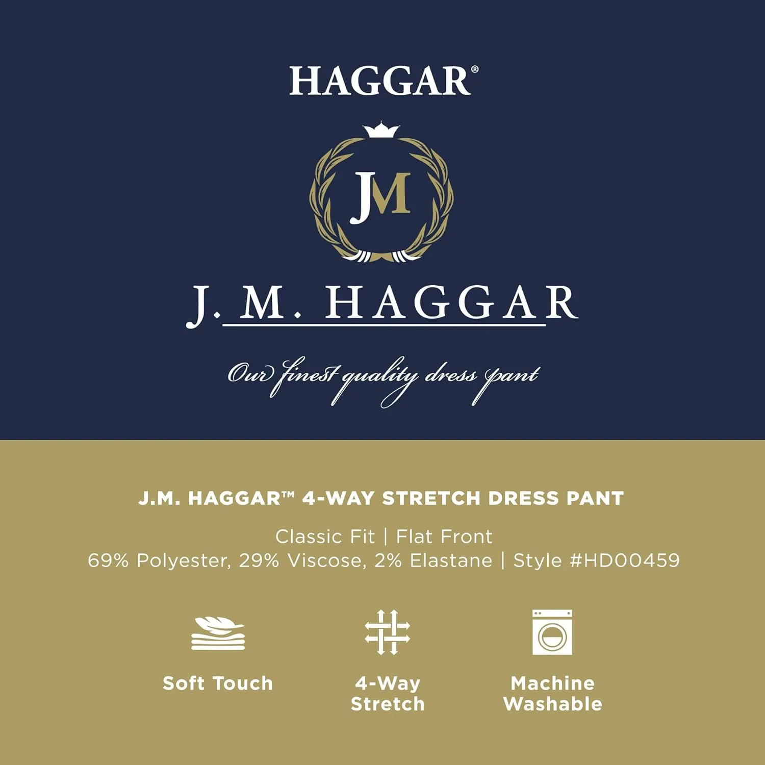 Men's Classic Fit Flat Front Dress Pant-Regular and Big & Tall Sizes