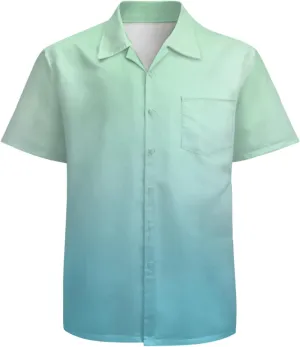 Mens Hawaiian Shirts Short Sleeve Button Up Beach Shirts
