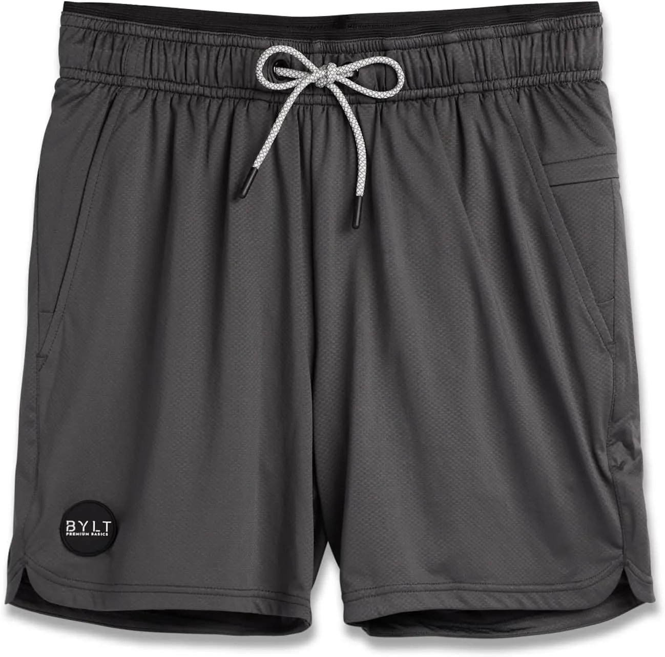 Men's Linered Trainer Short - Quick Dry Workout Shorts for Men, Drawstring Waistband - Lightweight Polyester & Spandex