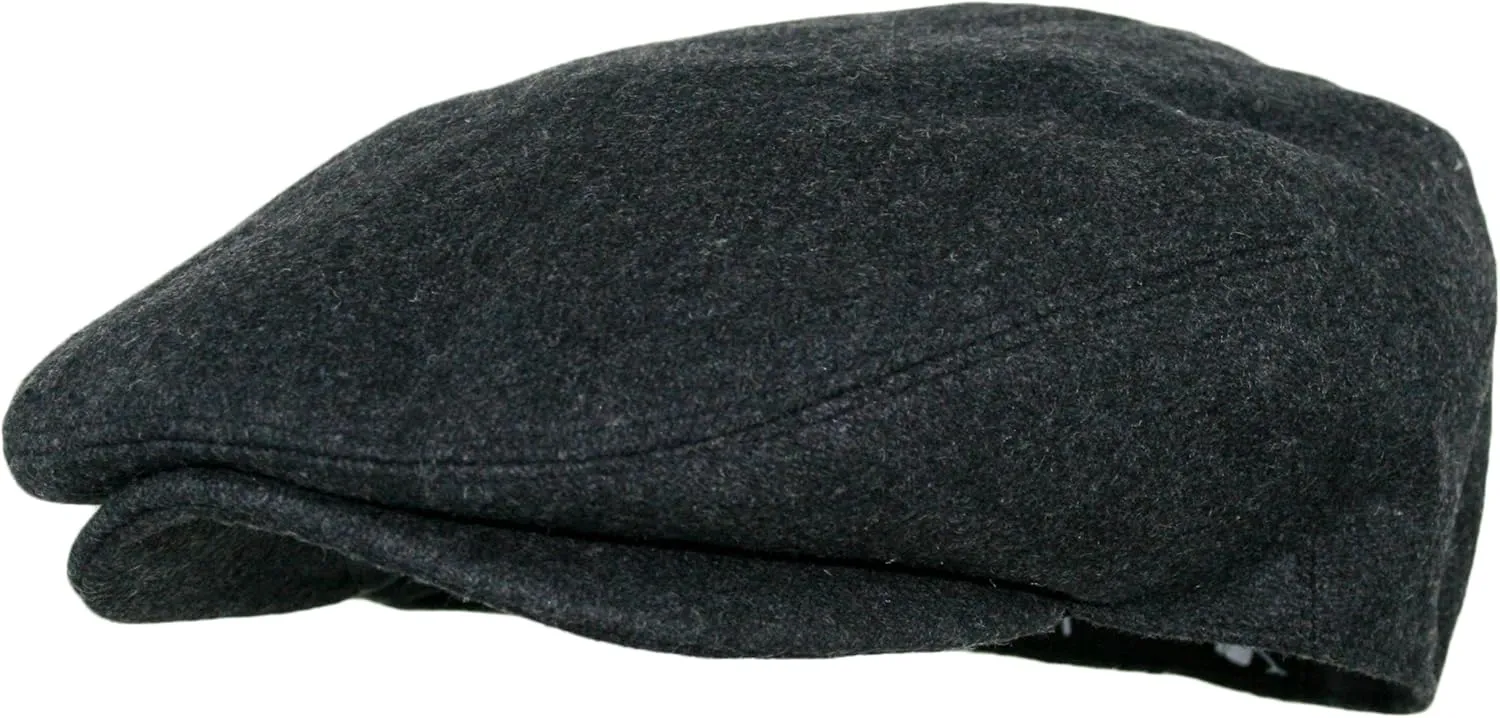 Men's Premium Wool Blend Classic Flat Ivy Newsboy Collection Hat