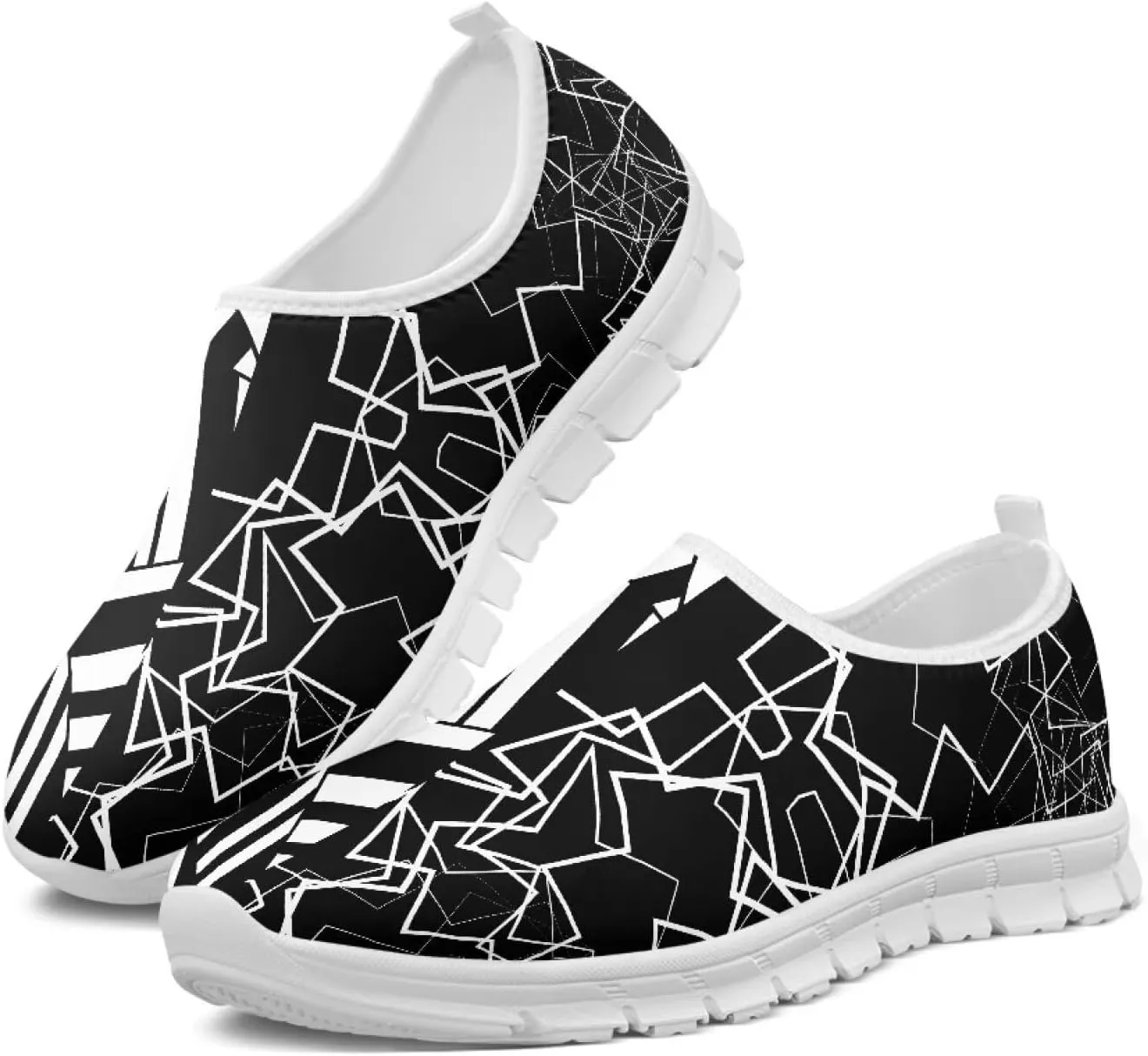 Men's Walking Shoes Lightweight Sneakers Walking Casual Comfortable Travel Shoes （White Sole）