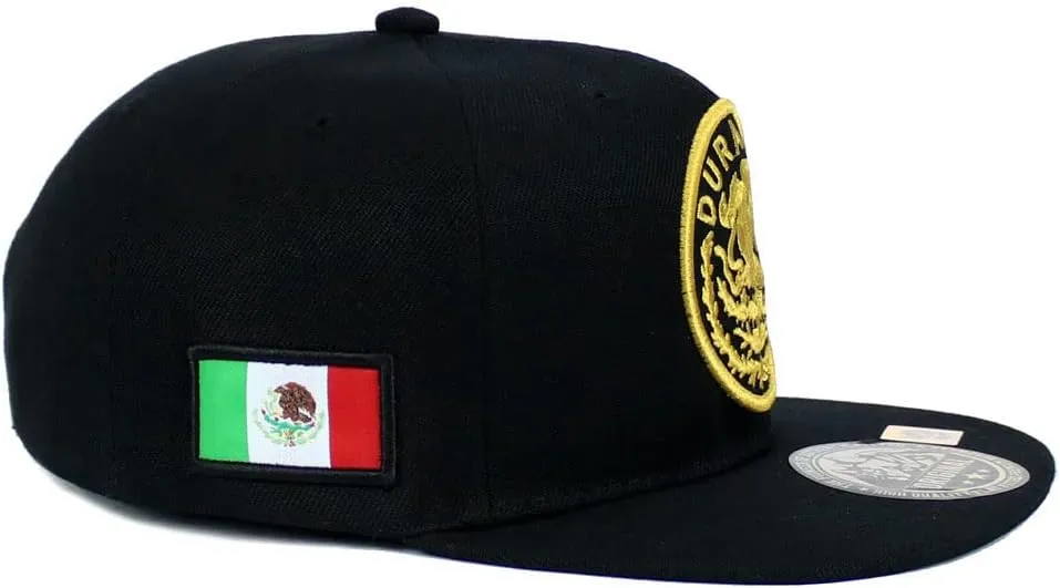 Mexican Hat Mexico State Federal Logo Embroidered Snapback Flat Bill Baseball Cap