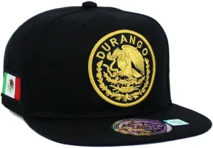Mexican Hat Mexico State Federal Logo Embroidered Snapback Flat Bill Baseball Cap