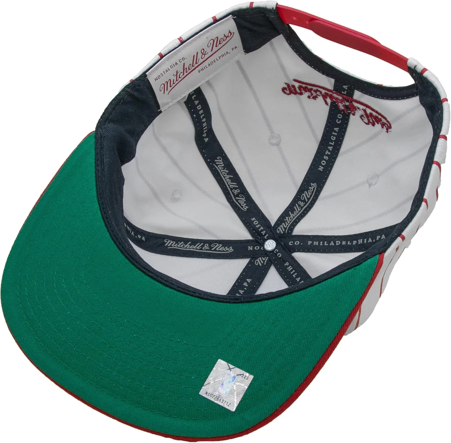 Mitchell & Ness Men's Retro Pinstripe Snapback Cap