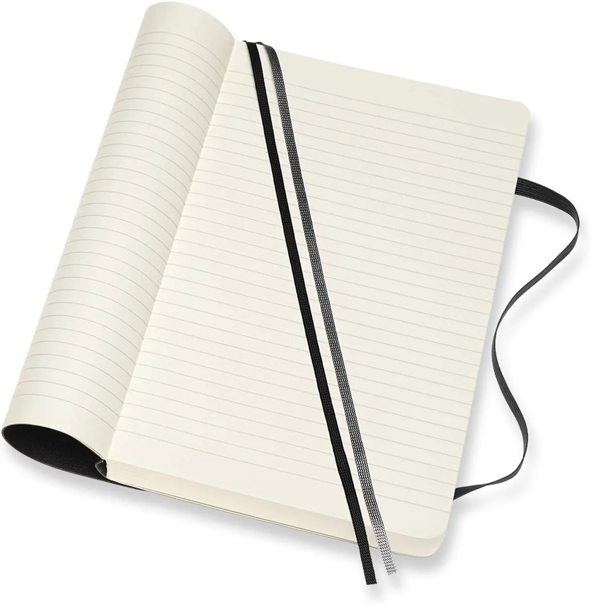 Moleskine Notebook Classic Notebook Expanded (400 Pages) Softcover Large Black Ruled QP616EXP