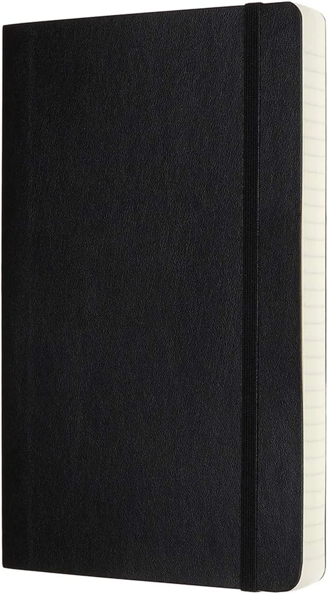 Moleskine Notebook Classic Notebook Expanded (400 Pages) Softcover Large Black Ruled QP616EXP