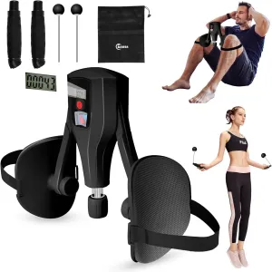 Multifunctional Thigh Master Kegel Exerciser, Adjustable 0-132lbs Resistance Hip Trainer with Leg Straps, Handles, Jump Rope, Kegel Trainer for Thighs, Pelvic Floor, and Postpartum Rehabilitationut