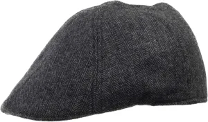Murphy Wool Herringbone Ivy Flat Cap