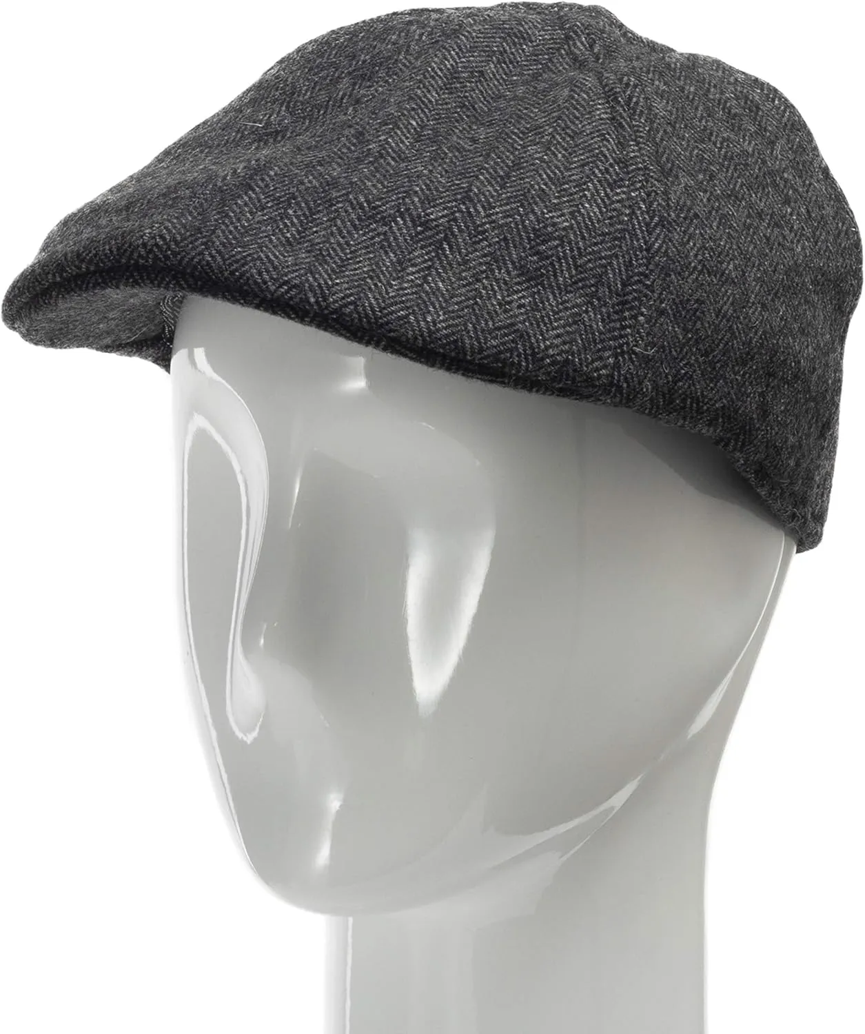 Murphy Wool Herringbone Ivy Flat Cap