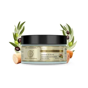 Natural Ayurvedic Sandal & Olive Face Nourishing Cream with Shea Butter | Deep Hydration & Skin Revitalization | Herbal Formula for a Glowing Skin | 50g