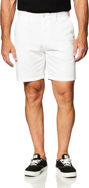 Nautica Men's Big and Tall Cotton Twill Flat Front Chino Short