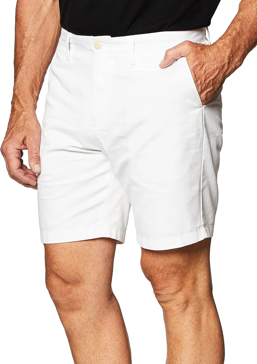Nautica Men's Big and Tall Cotton Twill Flat Front Chino Short