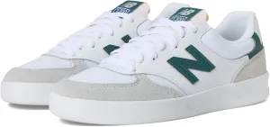 New Balance Men's 300 V3 Court Sneaker, White/Brighton Grey/New Spruce, 6.5 Wide