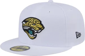 New Era Men's White Jacksonville Jaguars Throwback Logo Omaha 59FIFTY Fitted Hat