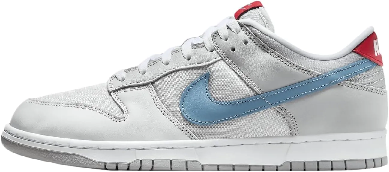 Nike Dunk Low Men's Shoes (HF0391-001, Metallic Silver/Neutral Grey/Flat Silver/Aegean Storm) Size 6.5