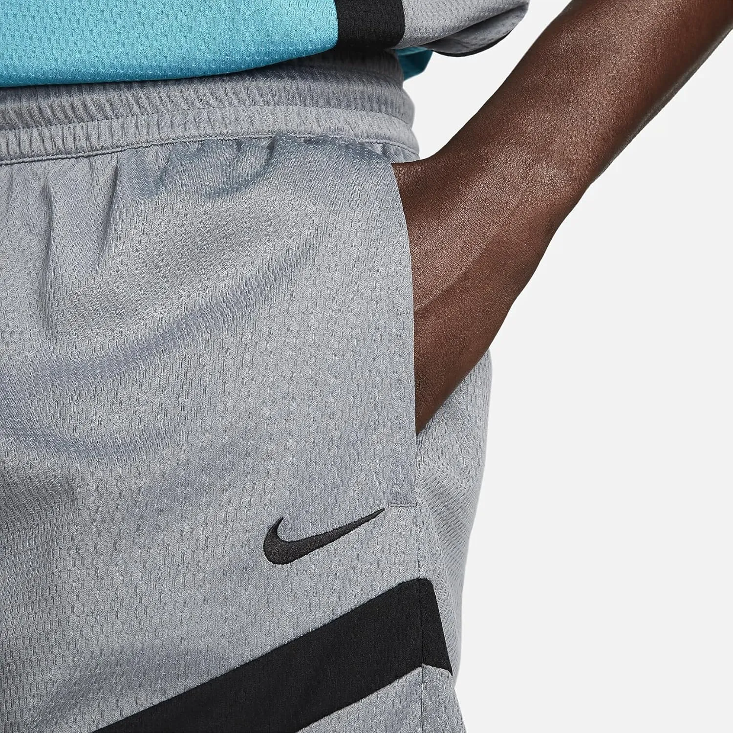 Nike Icon Men's Dri-FIT 6" Basketball Shorts (Cool Grey/Cool Grey/Black/Black, FQ5527-065)